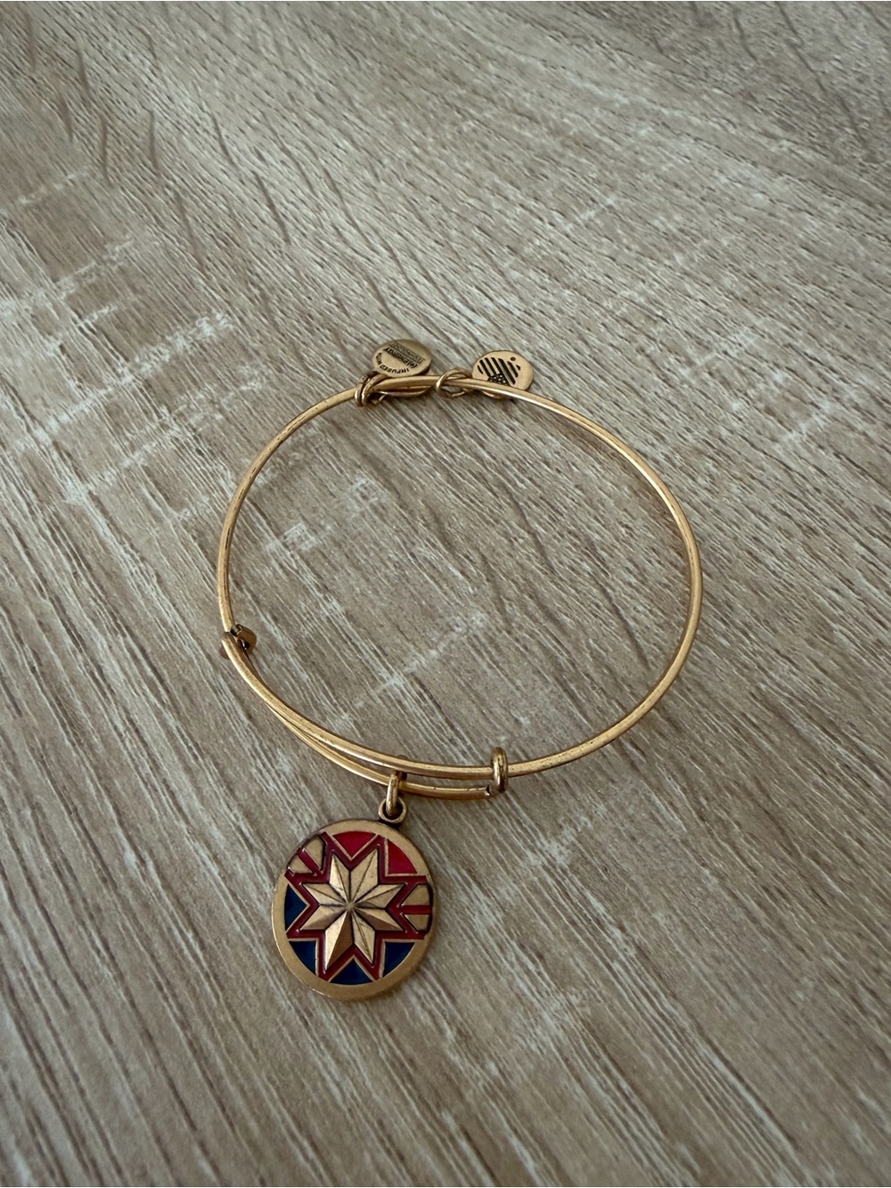 Alex and Ani Disney Gold Captain Marvel Bracelet Bangel